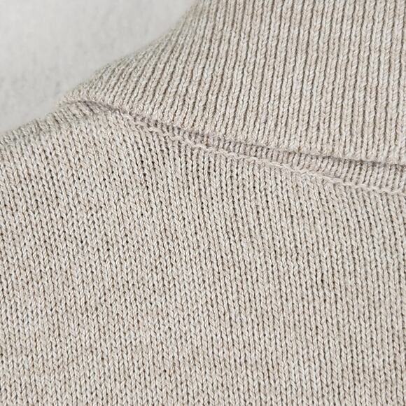 Lord & Taylor Casual Classics Men's SZ L Beige Knit Polo Short Sleeve Lux Fabric - Picture 8 of 13